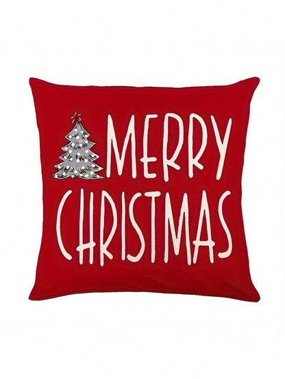 4 Pcs/Set Christmas Pillow Set - Santa Claus And Snowman Hello Winter Design, Machine Washable, 18x18 Inch Zipper Closure - Anti Fouling Linen Material, Suitable For Home, Car, Bedroom, Sofa, Office And Various Rooms - Does Not Include Fillers Multicolor