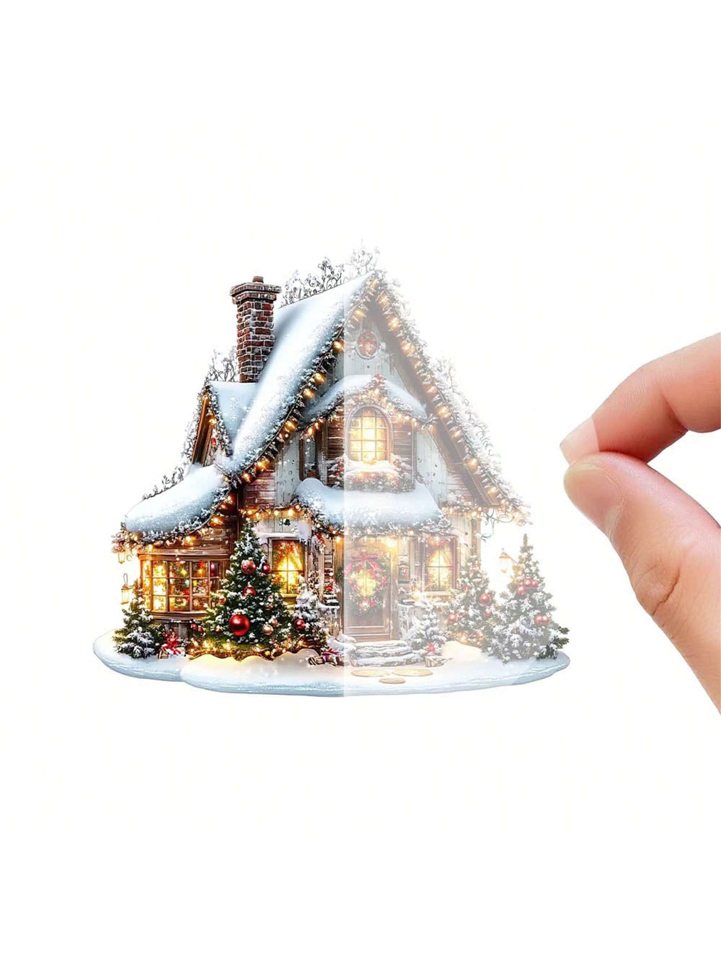 Christmas Table Decorations Waterproof Lighted Christmas House Sign With Base Centerpieces For Home Party Decor White