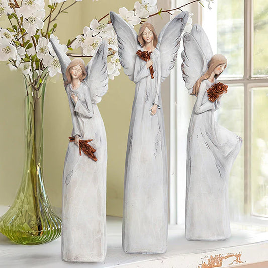 Tall Angels Tabletop Decor, Set of 3